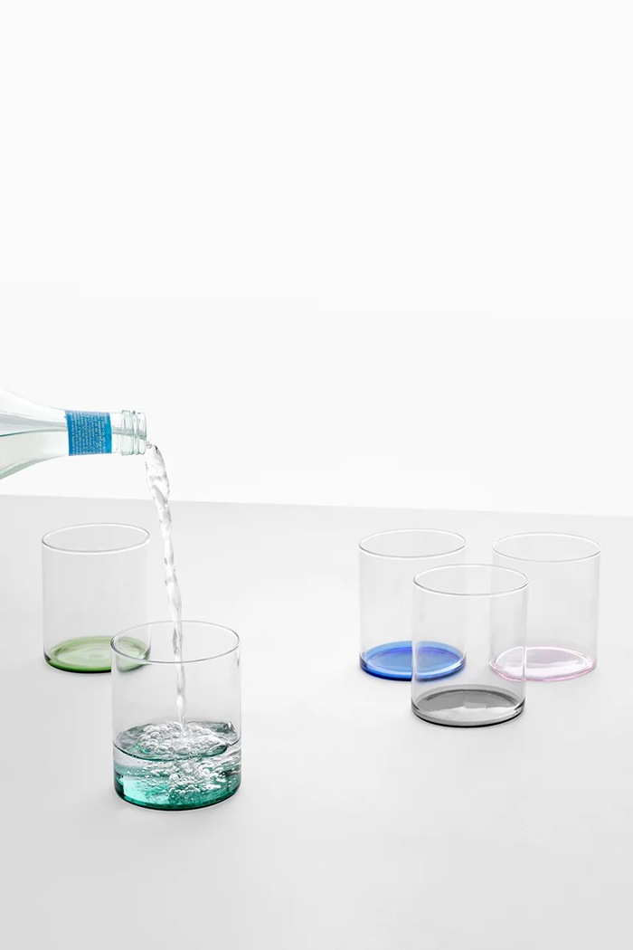 Kuchnia i bar Ichendorf Milano Zestaw szklanek ze szkła borokrzemianowego Fondale 350 ml 9313136 multicolor