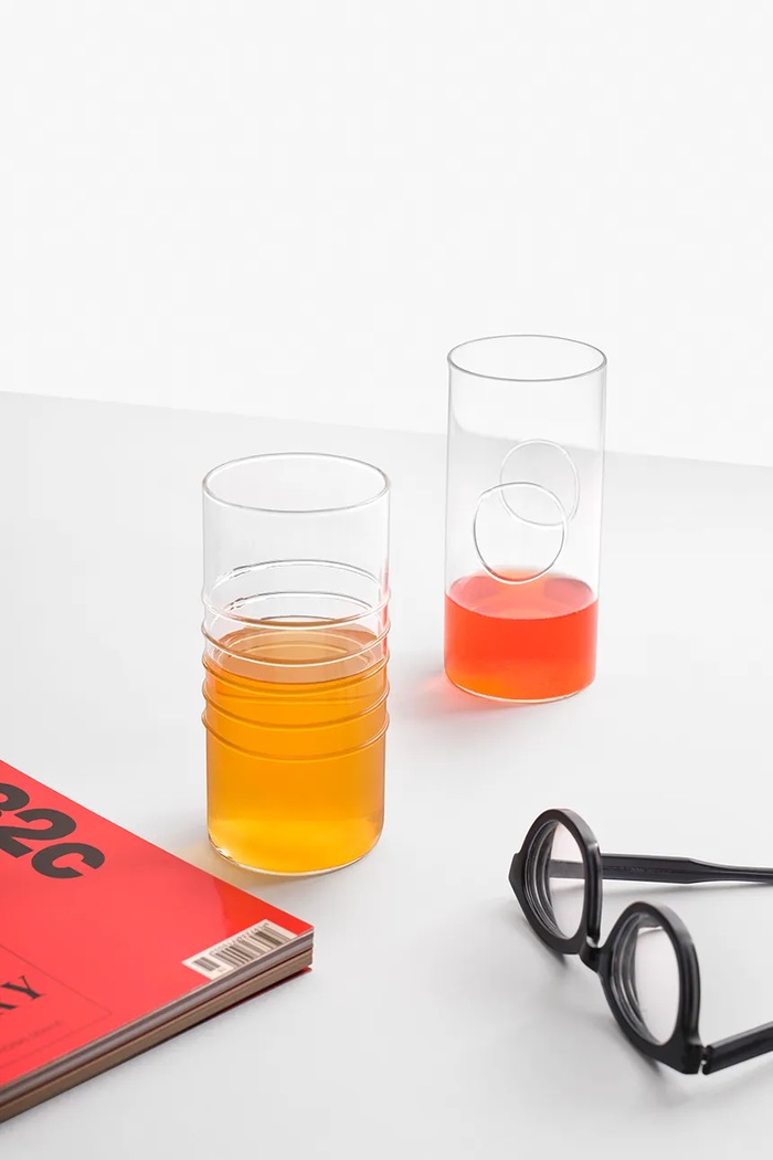 Ichendorf Milano Zestaw szklanek ze szkła borokrzemianowego Deco 400 ml 9312301 transparentny AA00