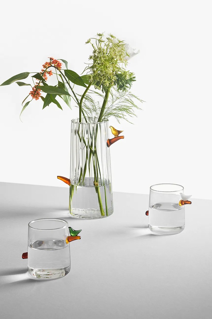 Ichendorf Milano Szklanka ze szkła borokrzemianowego Birds 500 ml 9352316 multicolor AA00