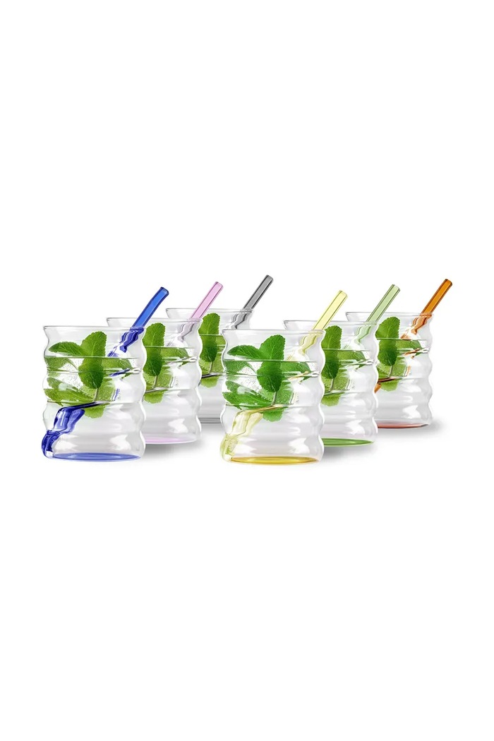 Vialli Design zestaw szklanek ze szkła borokrzemianowego 350 ml multicolor 6