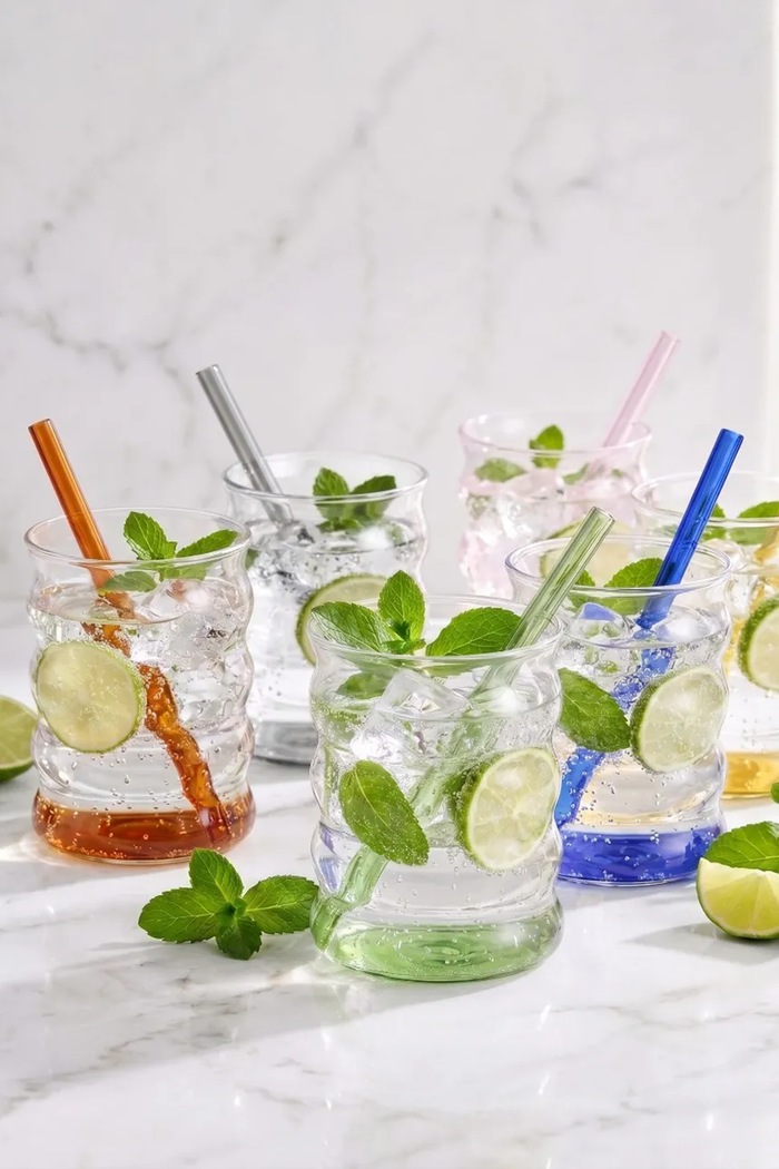 Kuchnia i bar Vialli Design zestaw szklanek ze szkła borokrzemianowego 350 ml 6 multicolor