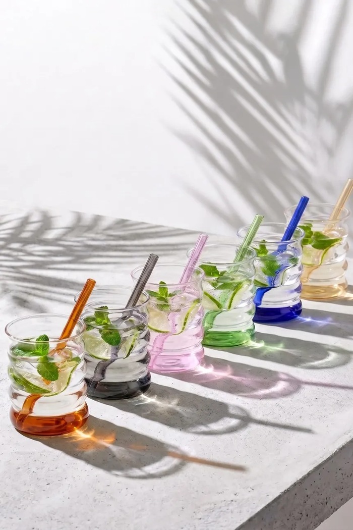 Vialli Design zestaw szklanek ze szkła borokrzemianowego 350 ml multicolor 6