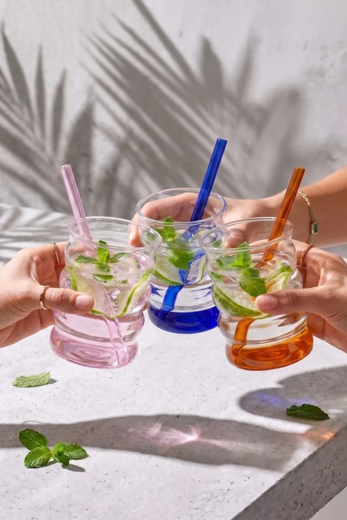 Vialli Design zestaw szklanek ze szkła borokrzemianowego 350 ml 6 multicolor