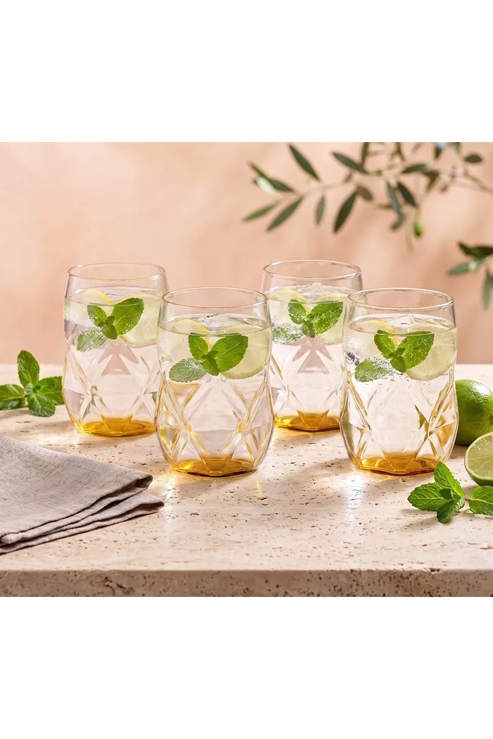 Vialli Design zestaw szklanek ze szkła borokrzemianowego 450 ml 32170 transparentny AA00