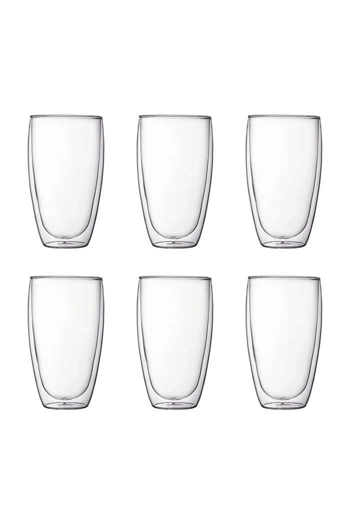 Bodum zestaw szklanek ze szkła borokrzemianowego Pavina 0,45 l transparentny 4560..10..12