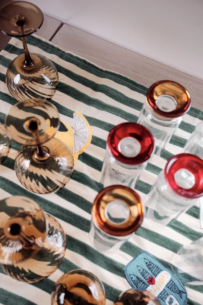 Zestaw szklanek z ceramiki szkliwionej 380 ml Byon czerwony 5263908406