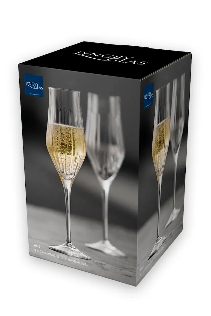 Kuchnia i bar Lyngby Glas zestaw kieliszków do szampana ze szkła kryształowego 230 ml 37050 transparentny