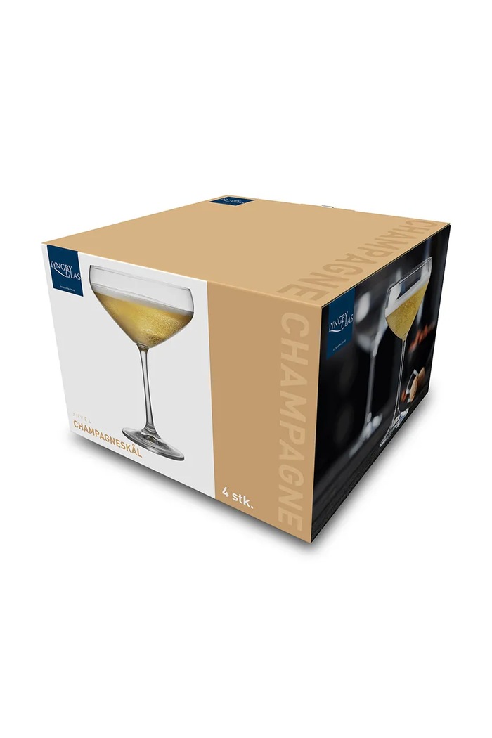 Lyngby Glas zestaw kieliszków do szampana ze szkła kryształowego 340 ml 916180 transparentny