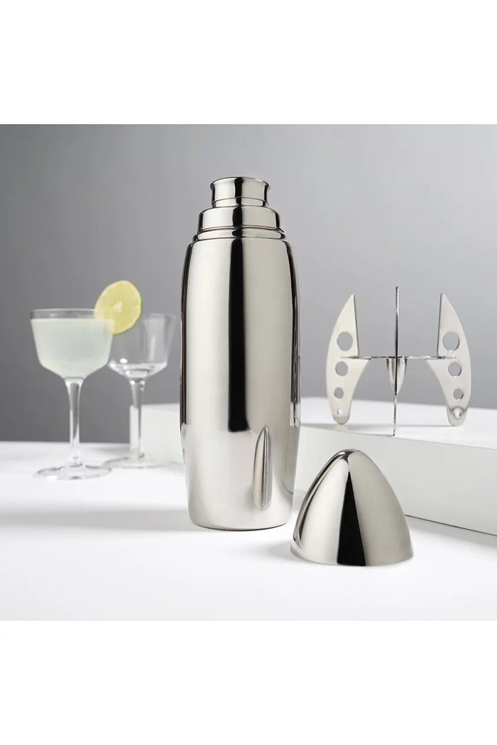 Viski shaker do koktajli ze stali nierdzewnej 230 ml srebrny V2809