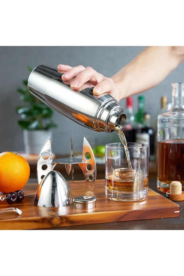 Viski shaker do koktajli ze stali nierdzewnej 230 ml V2809 srebrny