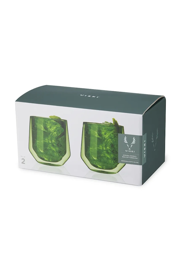 Kuchnia i bar Viski zestaw szklanek ze szkła borokrzemianowego 270 ml V11189 zielony