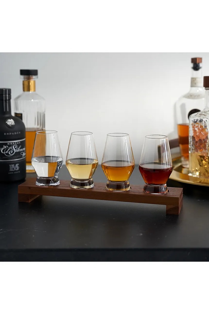 Viski zestaw szklanek do whiskey ze szkła 230 ml V10857 transparentny