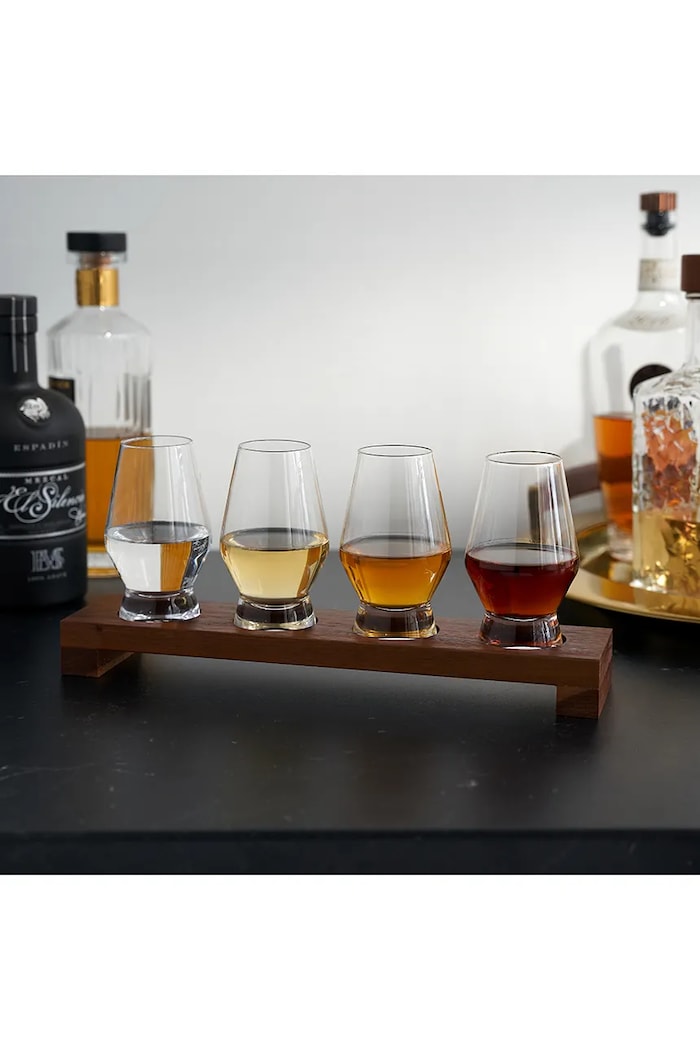 Viski zestaw szklanek do whiskey ze szkła 230 ml V10857 transparentny