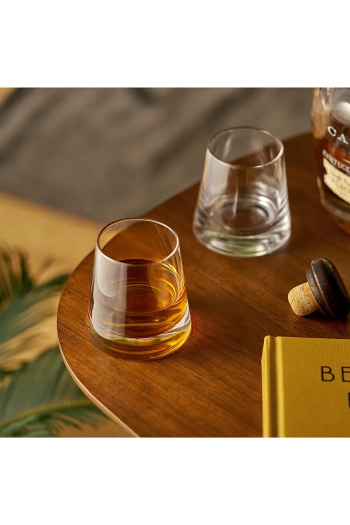 Viski zestaw szklanek do whiskey ze szkła 230 ml transparentny V10893