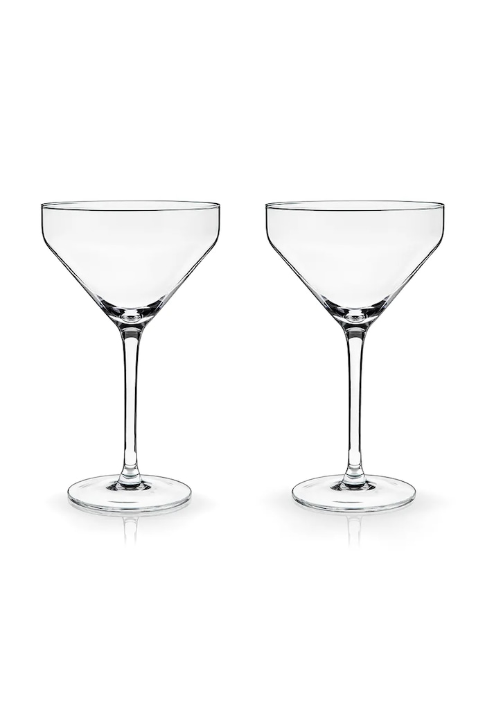 Viski zestaw kieliszków do koktajli ze szkła 270 ml transparentny V1083