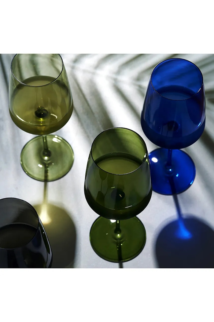 Viski zestaw kieliszków do wina ze szkła barwionego 650 ml V11264