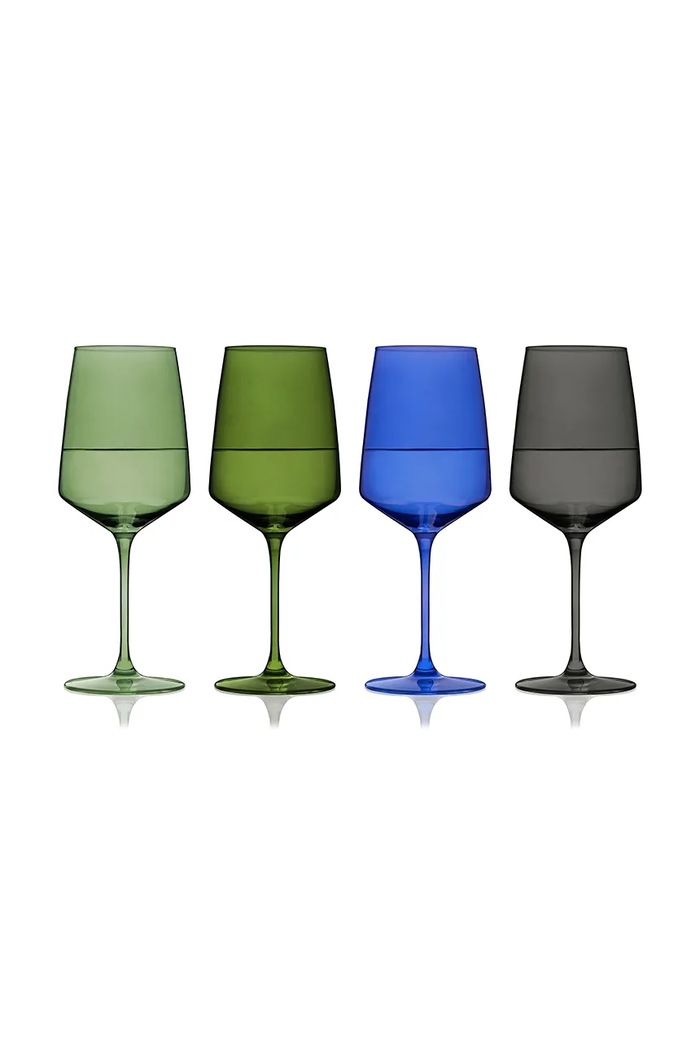 Viski zestaw kieliszków do wina ze szkła barwionego 650 ml V11264 multicolor AA00