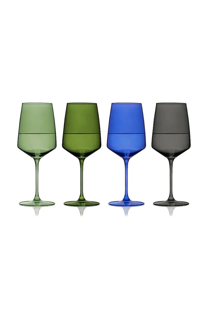 Viski zestaw kieliszków do wina ze szkła barwionego 650 ml V11264 multicolor AA00