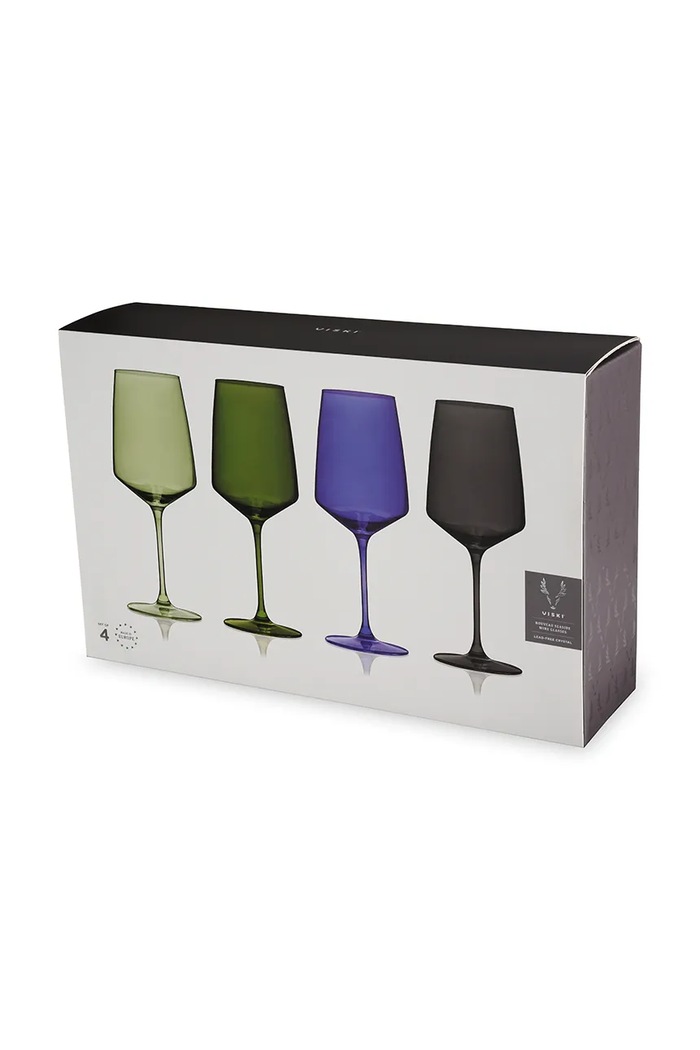 Kuchnia i bar Viski zestaw kieliszków do wina ze szkła barwionego 650 ml V11264 multicolor