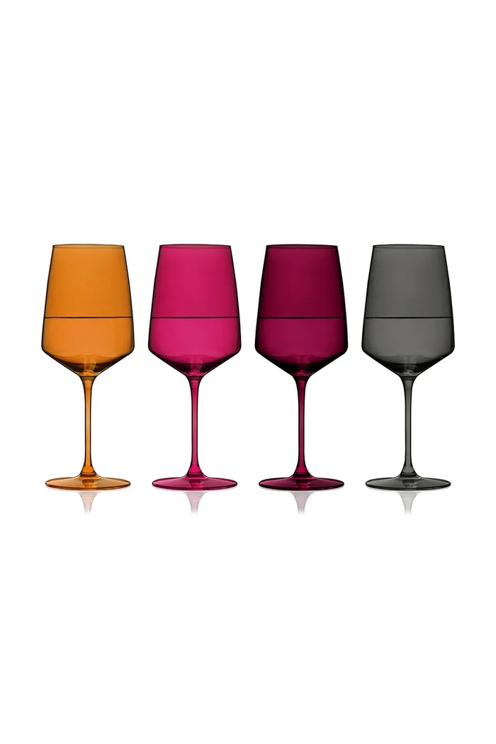 Viski zestaw kieliszków do wina ze szkła barwionego 650 ml V11263 multicolor AA00