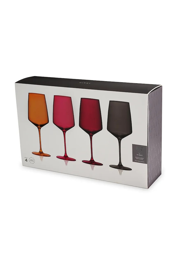 Kuchnia i bar Viski zestaw kieliszków do wina ze szkła barwionego 650 ml V11263 multicolor