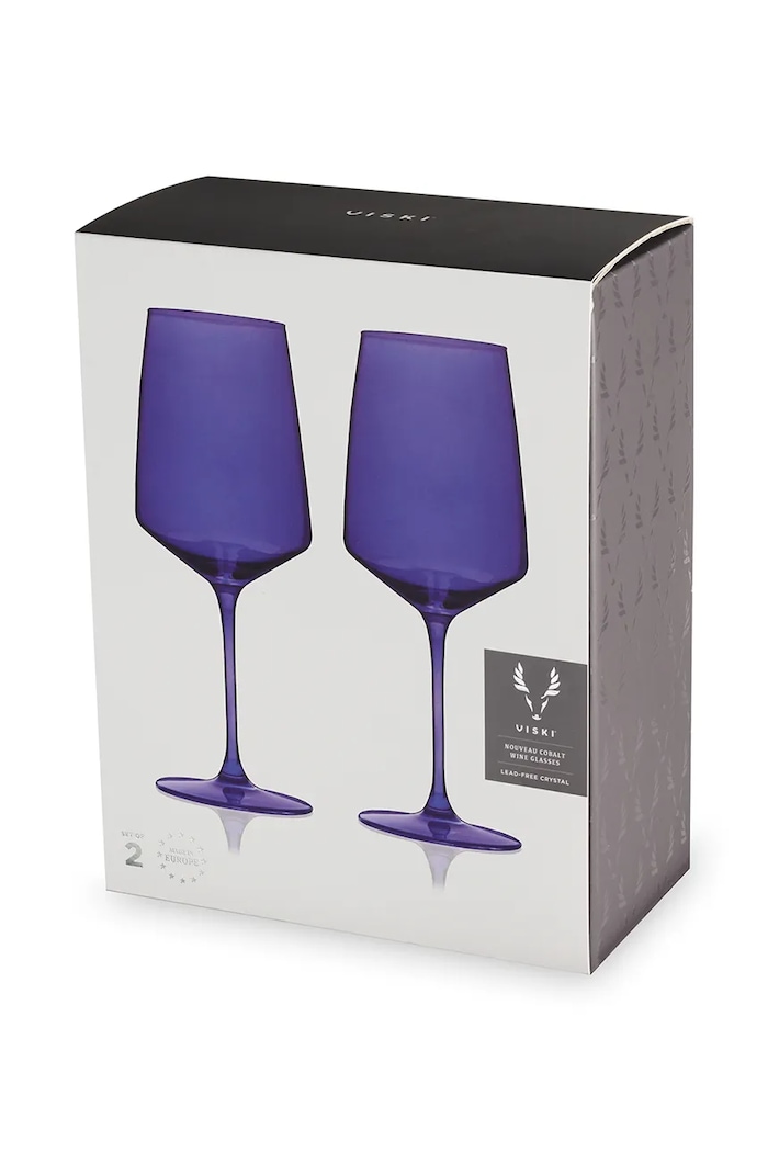 Kuchnia i bar Viski zestaw kieliszków do wina ze szkła barwionego 650 ml V11266 granatowy