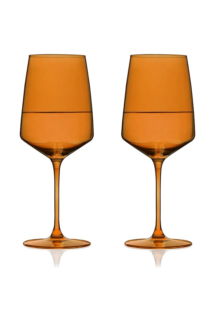 Viski zestaw do przyrządzania koktajli ze szkła 650 ml V11265 pomarańczowy AA00