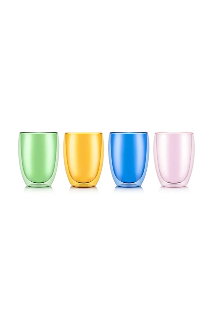 Bodum zestaw szklanek ze szkła borokrzemianowego 0,35 l multicolor 4559.881.MOMA