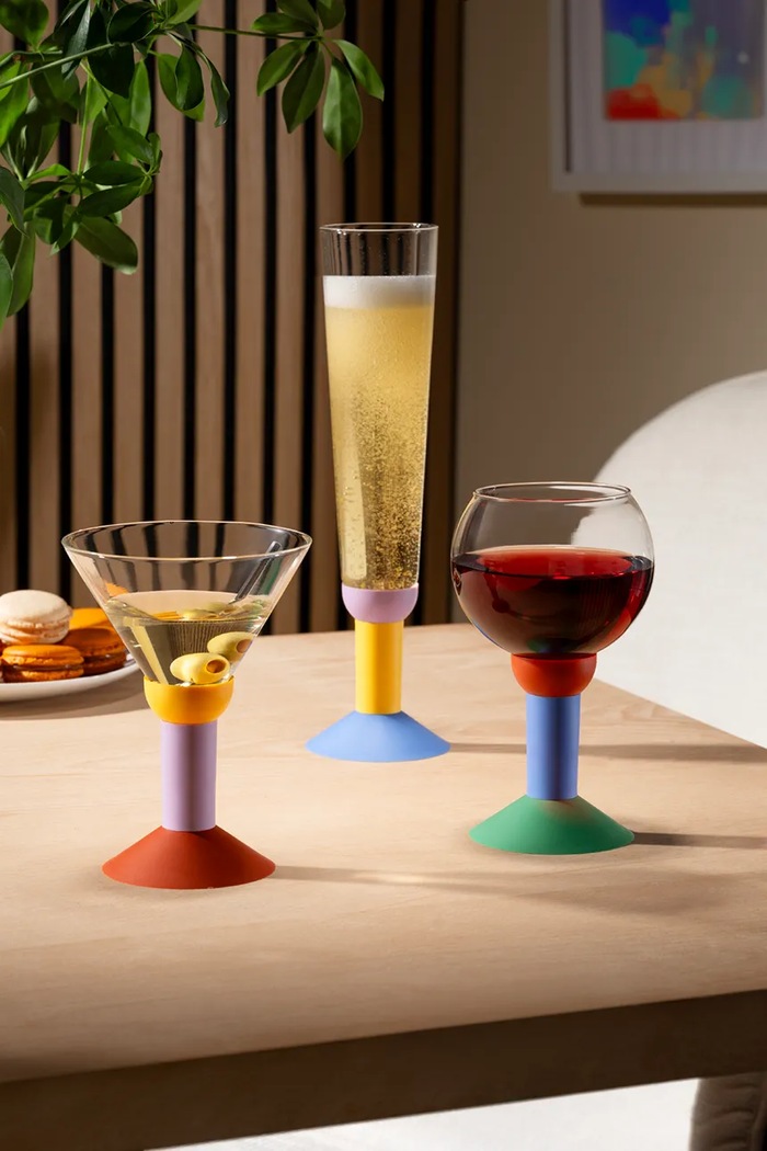 Kuchnia i bar Bodum zestaw kieliszków do koktajli ze szkła barwionego 0,2 l 12144.955.MOMA multicolor