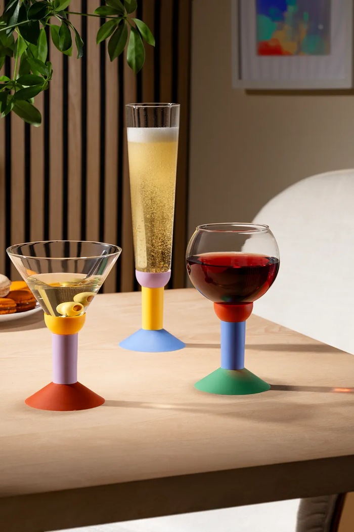 Kuchnia i bar Bodum zestaw kieliszków do szampana ze szkła barwionego 0,3 l 12143.954.MOMA multicolor