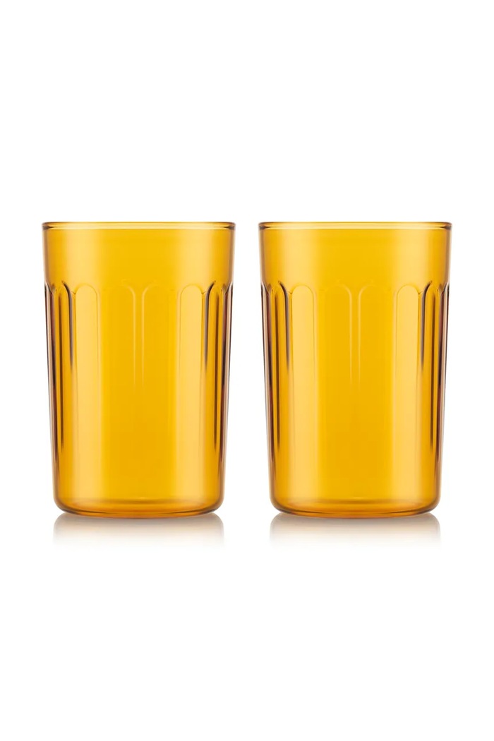 Bodum zestaw szklanek ze szkła borokrzemianowego 0,5 l żółty 12304.571.MOMA