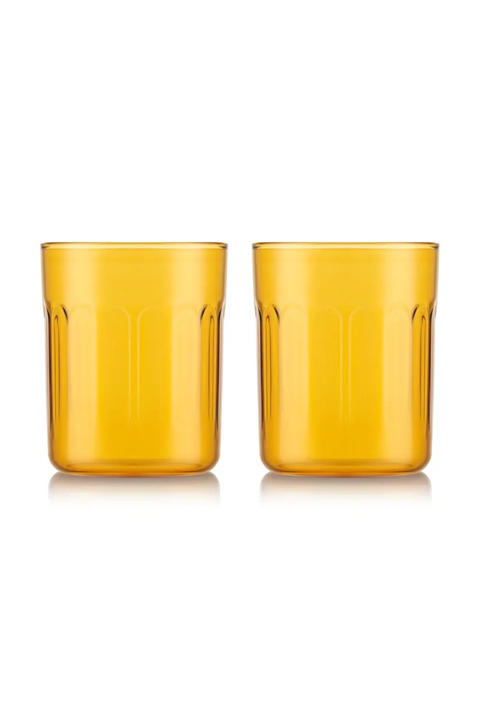 Bodum zestaw szklanek ze szkła borokrzemianowego 0,35 l żółty 12300.571.MOMA