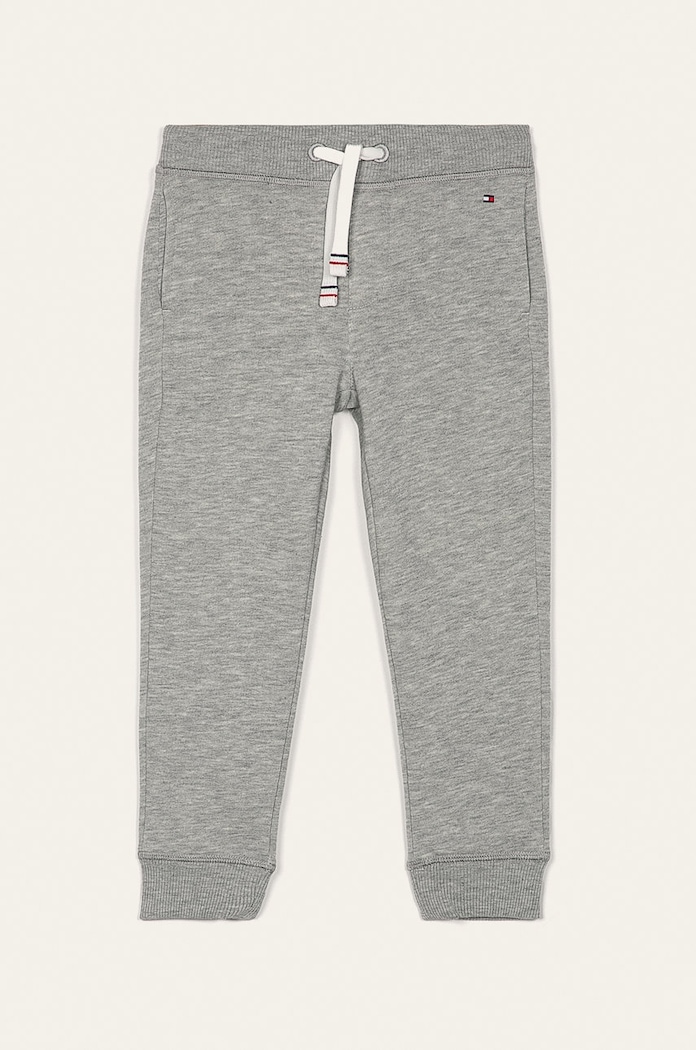 Tommy Hilfiger - Pantaloni copii 80-176 cm tricotaj gri KB0KB04139