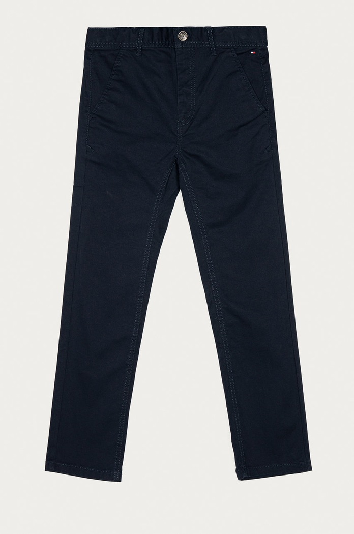 Dětské kalhoty Tommy Hilfiger látka námořnická modř KB0KB03972