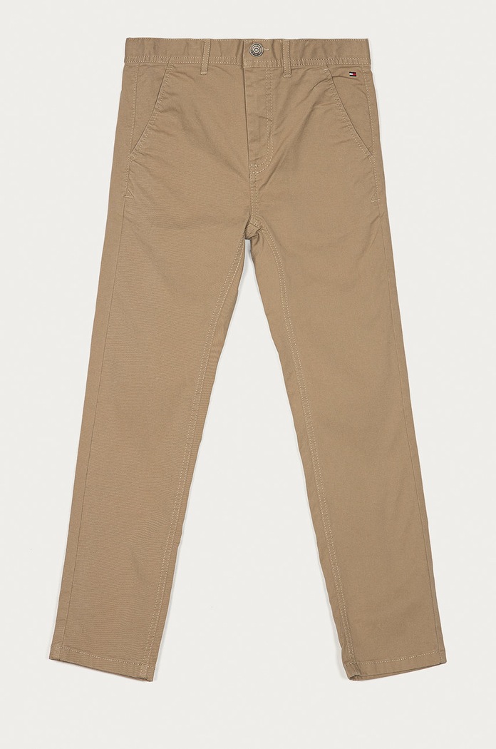 Tommy Hilfiger gyerek nadrág elasztánnal bézs KB0KB03972