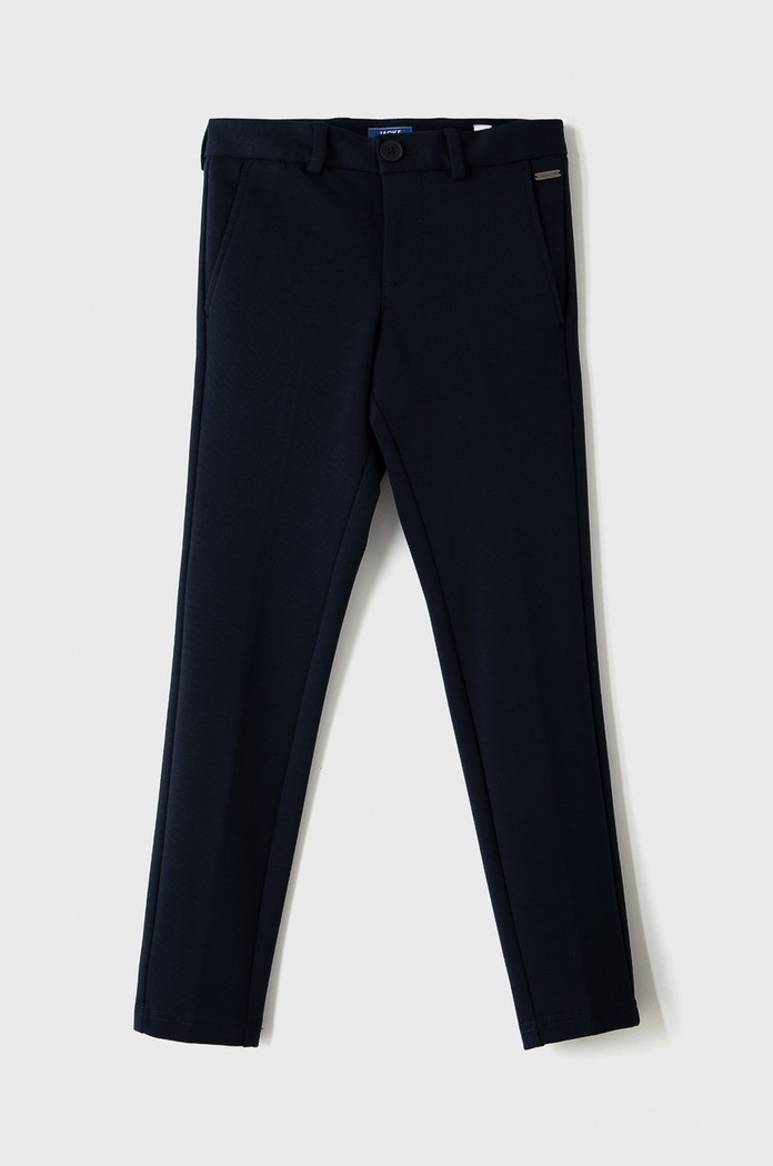 Detské nohavice Jack & Jones s elastanom tmavomodrá 12184601