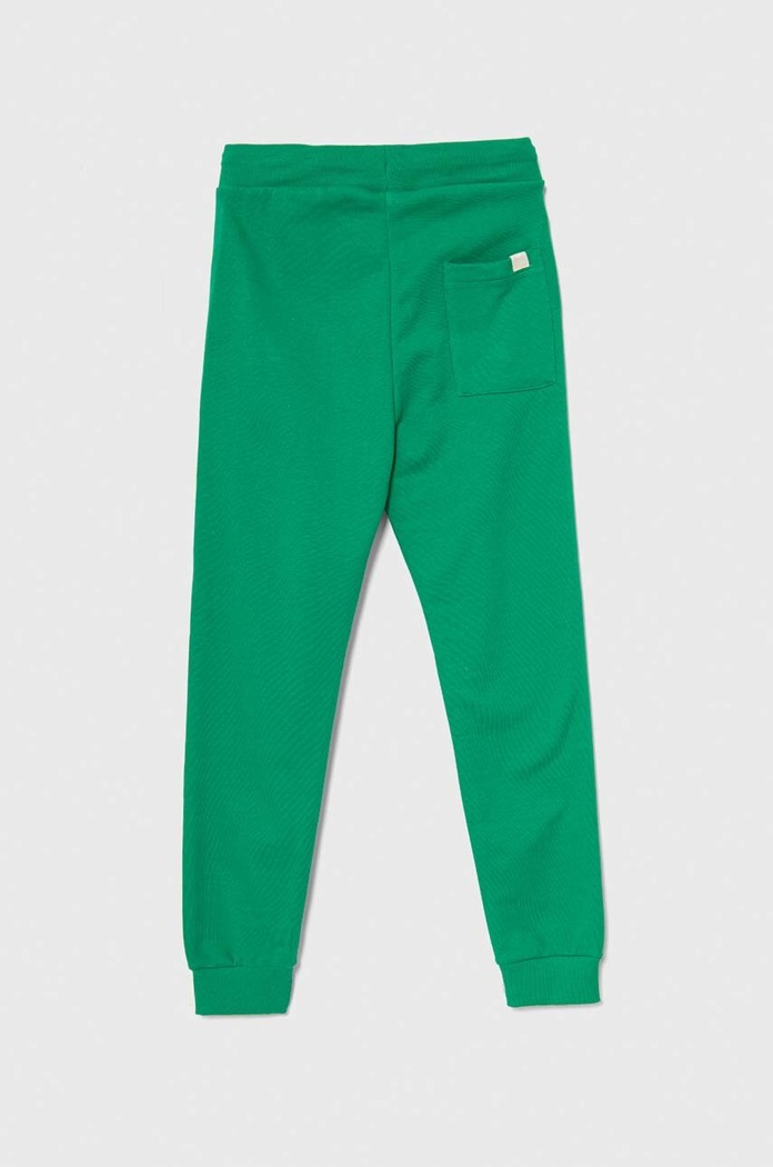 Dječji pamučni donji dio trenirke United Colors of Benetton 3J68CF01P.G.NOS zelena AA00