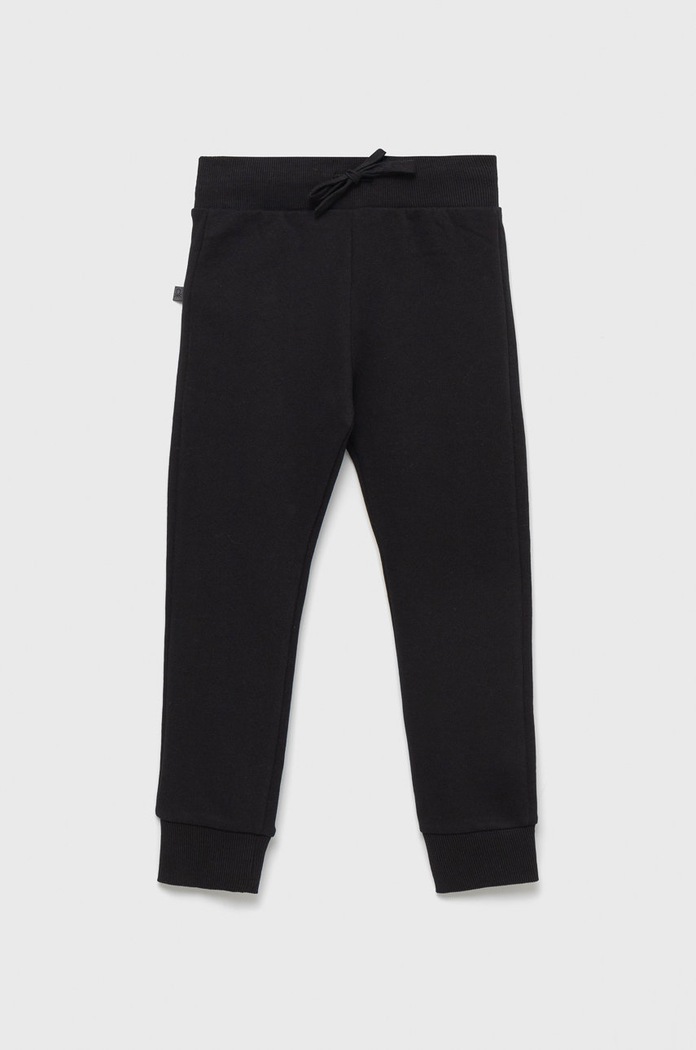 Dětské bavlněné tepláky United Colors of Benetton pletenina černá 3J68CF01P.G.NOS