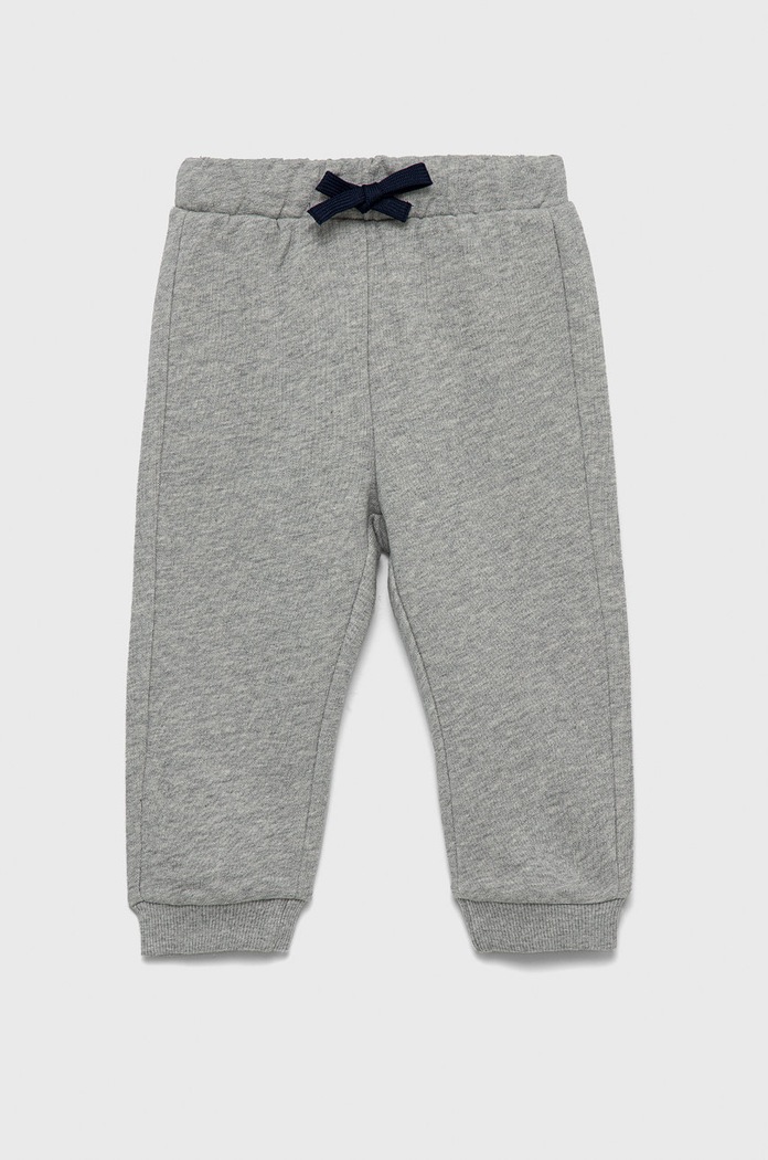 Dětské bavlněné tepláky United Colors of Benetton pletenina šedá 3J70GF010.P.NOS