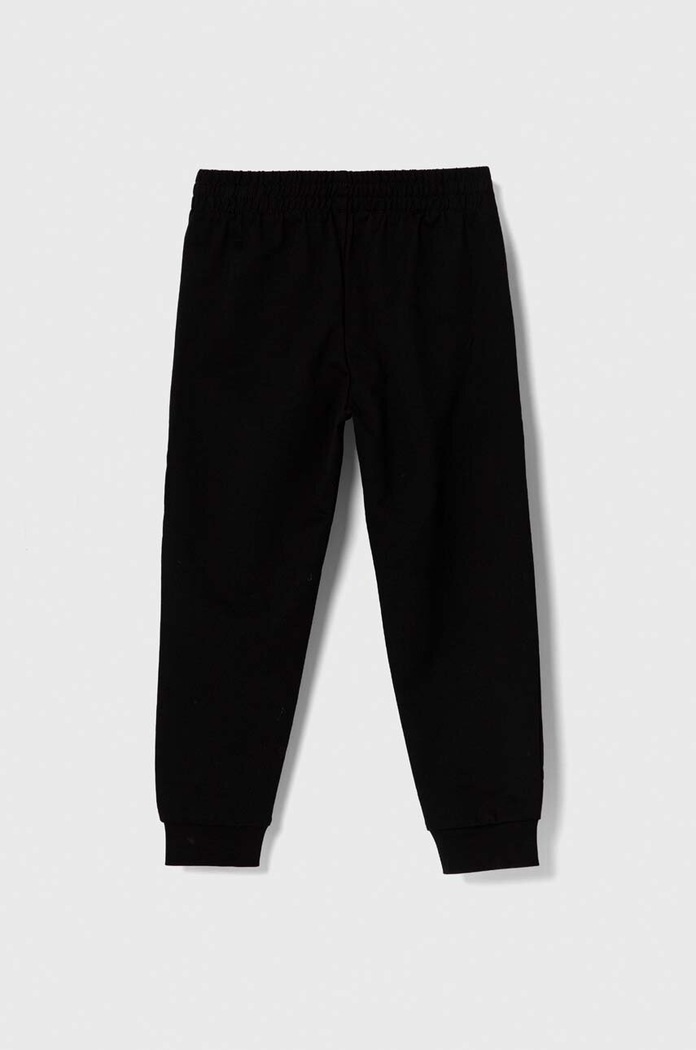 EA7 Emporio Armani gyerek pamut melegítőnadrág 8NBP51.BJ05Z fekete AW24
