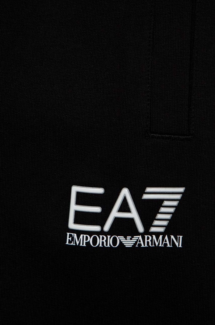 Chlapec Detské bavlnené tepláky EA7 Emporio Armani 8NBP51.BJ05Z čierna