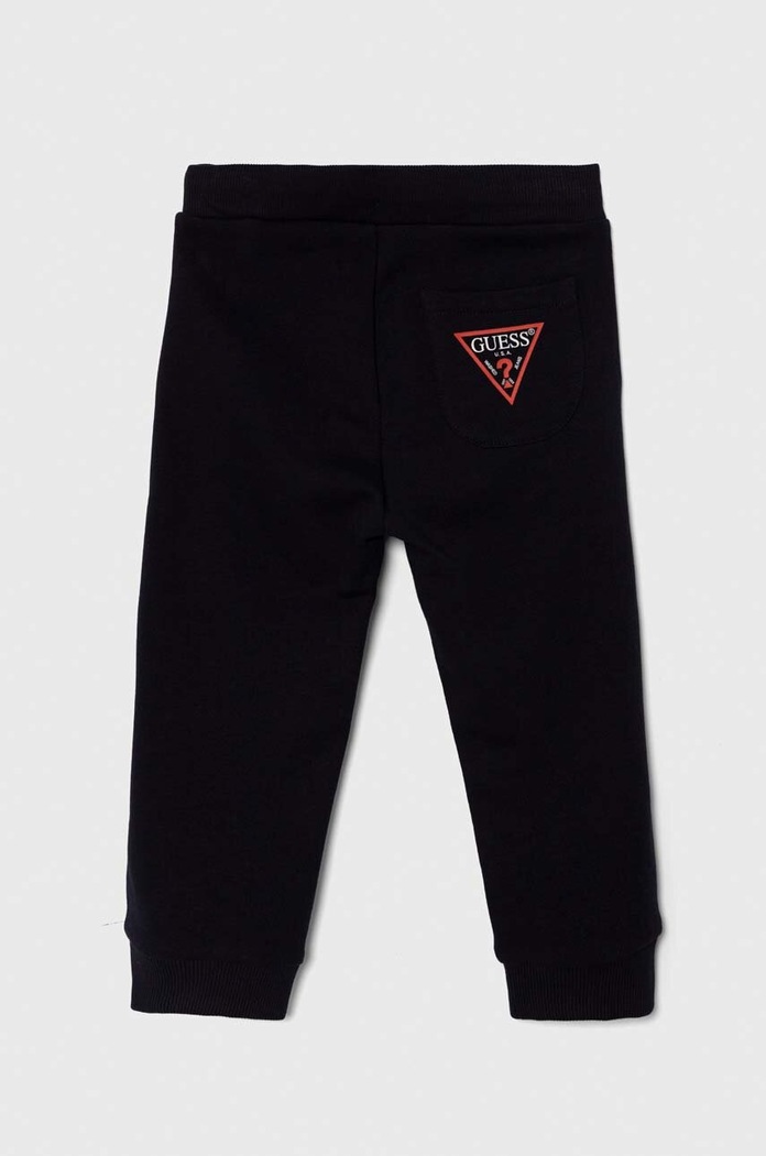 Detské bavlnené tepláky Guess N93Q17.KAUG0.9BYH tmavomodrá AA00