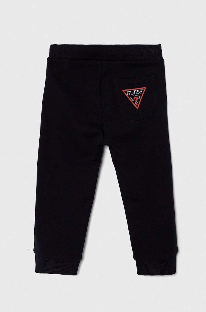 Detské bavlnené tepláky Guess N93Q17.KAUG0.9BYH tmavomodrá AA00