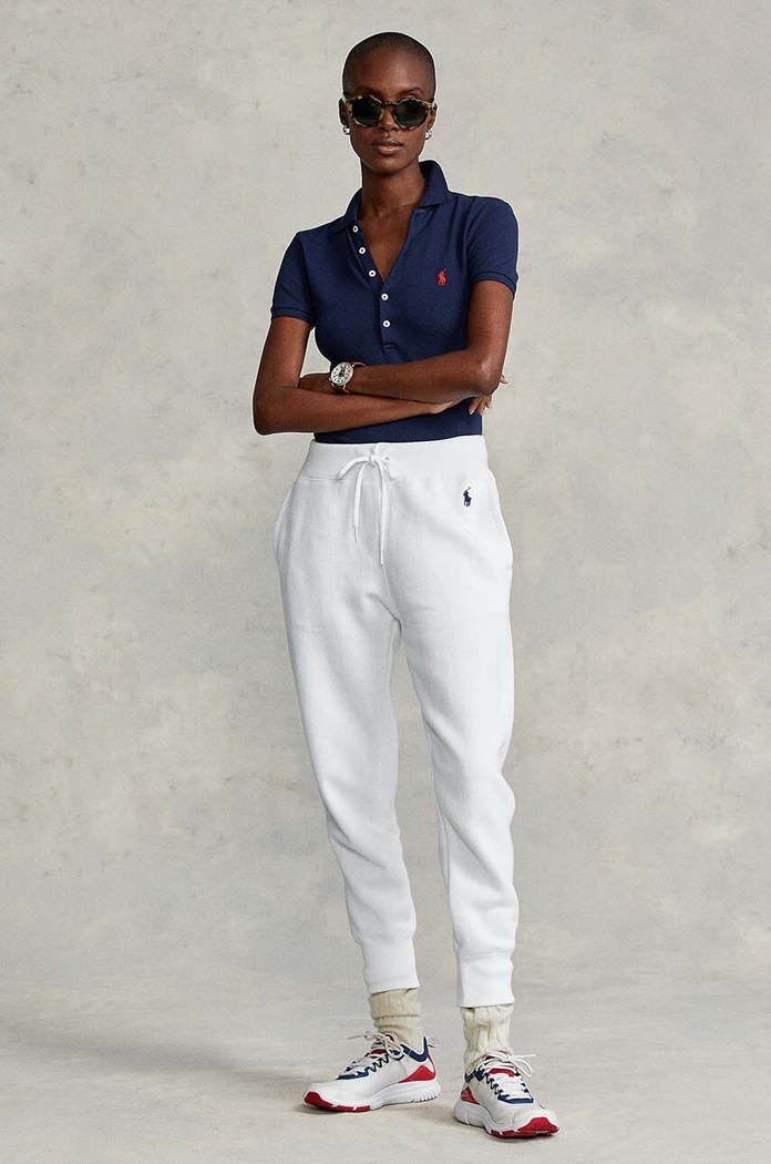 Polo Ralph Lauren - Spodnie 211794397002 dzianina biały 211794397002