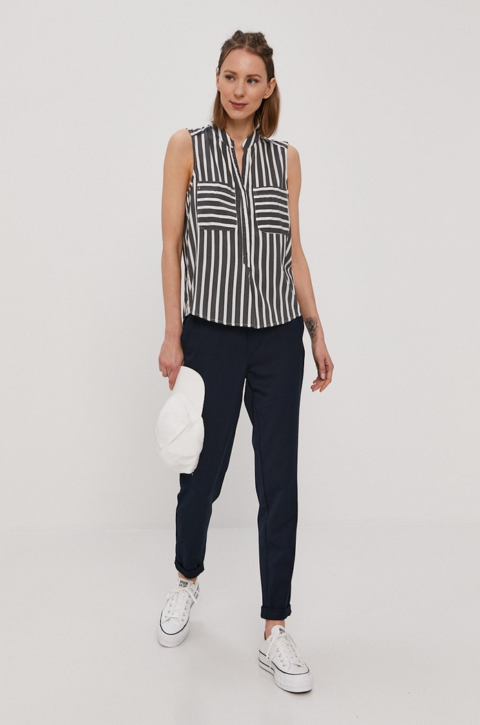 Vero Moda Spodnie 10225280 granatowy AA00