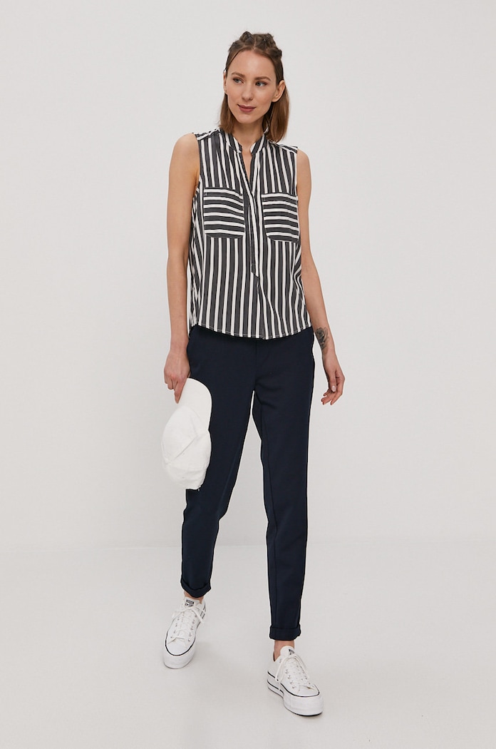 Vero Moda Spodnie 10225280 granatowy AA00
