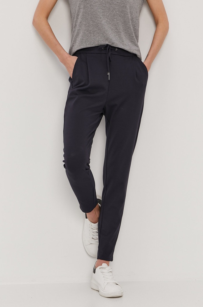 Nohavice Vero Moda pletenina tmavomodrá 10197909