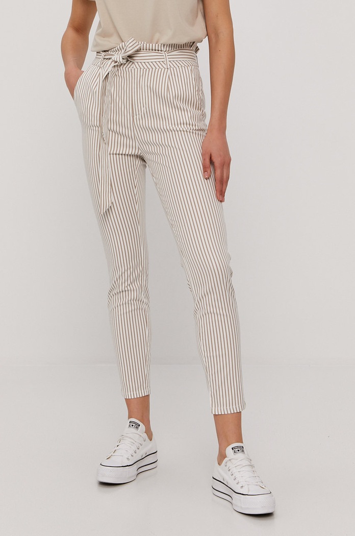 Vero Moda Spodnie wzorzyste biały 10216701