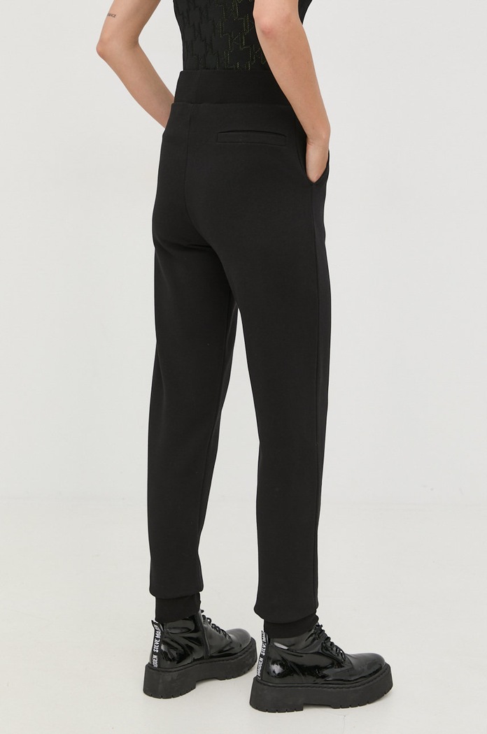 Karl Lagerfeld pantaloni de trening din bumbac 225W1050 negru AA00