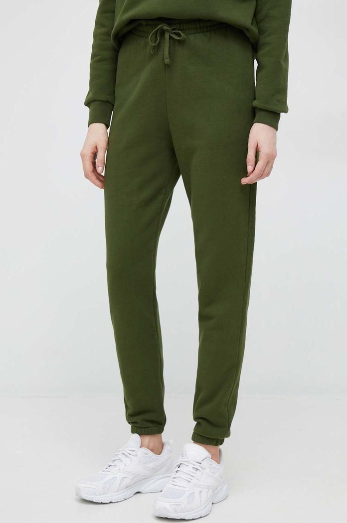 MC2 Saint Barth pantaloni de trening din bumbac bumbac verde ODA0005